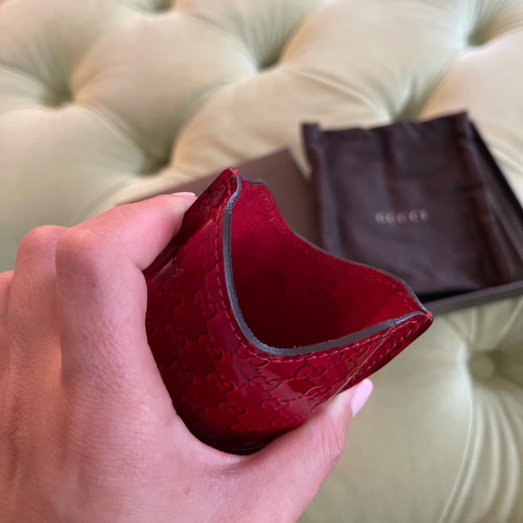 Gucci case phone case pouch red patent - Picture 3 of 4